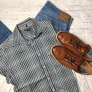 Kenneth Cole Reaction Short Sleeve Button Shirt M